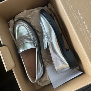 Madewell Chunky Silver Loafer